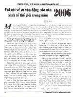 Vài nét về sự vận động của nền kinh tế thế giới trong năm 2006 