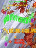 Bài giảng vật lý 6 khối lượng và đo khối lượng (17) 