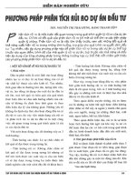 Phương pháp phân tích rủi ro dự án đầu tư 