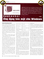 AppLocker ứng dụng bảo mật cho windows 