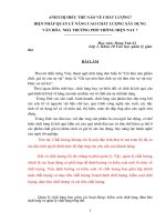 BIỆN PHÁP QUẢN LÝ NÂNG CAO CHẤT LƯỢNG XÂY DỰNG  VĂN HÓA  NHÀ TRƯỜNG PHỔ THÔNG HIỆN NAY