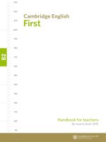 Cambridge English First Handbook For Teachers