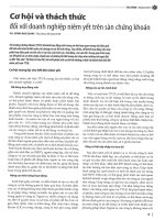 Cơ hội và thách thức đối với doanh nghiệp niêm yết trên sàn chứng khoán 