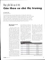 Học phí lái xe ô tô cần theo cơ chế thị trường 