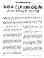 Tìm hiểu một số quan điểm mới về điều hành nền kinh tế trên quan điểm keynes 