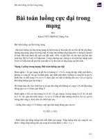 Bài toán luồng cực đại trong mạng 