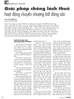 Giải pháp chống lách thuế hoạt động chuyển nhượng bất động sản 