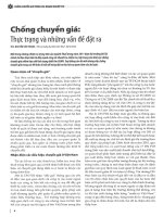 Chống chuyển giá thực trạng và những vấn đề đặt ra 