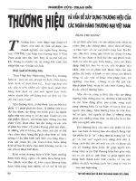 Thương hiệu và vấn đề xây dựng thương hiệu của các ngân hàng thuong mại việt nam 