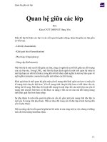 Quan hệ giữa các lớp 