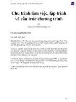 Chu trình làm việc, lập trình và cấu trúc chương trình 