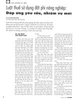 Luật thuế sử dụng đất phi nông nghiệp đáp ứng yêu cầu, nhiệm vụ mới 