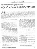 Tiêu trí xác định doanh nghiệp vừa và nhỏ một số nước và thực tiễn việt nam 