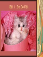 Bài giảng vật lý 6 bài 1 đo độ dài thao giảng (1) 