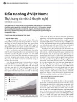 Đầu tư công ở việt nam thực trạng và một số khuyến nghị 