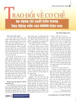 Trao đổi về cơ chế áp dụng lãi suất trần trong huy động vốn của NHNN hiện nay 