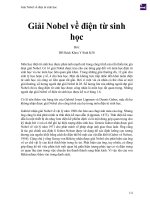 Giải nobel về điện từ sinh học 
