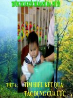 Bài giảng vật lý 6 thao giảng tìm hiểu kết quả qua tác dụng của lực (10) 