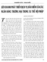 Liên doanh phát triển dịch vụ bảo hiểm ngân hàng thương mại trong xu thế hội nhập 