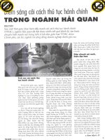 Điểm sáng cải cách thủ tục hành chính trong ngành hải quan 