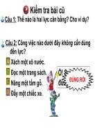 Bài giảng vật lý 6 thao giảng tìm hiểu kết quả qua tác dụng của lực (1) 