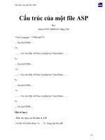 Cấu trúc của một file ASP 