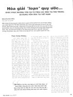 Hóa giải loạn quy ước    khắc phục những tồn tại từ phía các nhà tài trợ trong sử dụng vốn ODA tại việt nam 