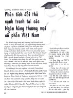 Phân tích đối thủ cạnh tranh tại các ngân hàng thương mại cổ phần việt nam 