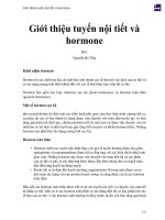 Giới thiệu tuyến nội tiết và hormone 