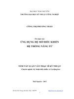 Ứng dụng hệ mờ điều khiển hệ thống nâng từ 