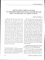 Những phát triển gần đây tại hai bờ eo biển đài loan  có thể rút ra điều gì cho khu vực đông nam á 