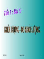 Bài giảng vật lý 6 khối lượng và đo khối lượng (7) 