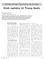 Cổ phần hóa ngân hàng thương mại nhà nước kinh nghiệm từ trung quốc 