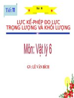 Bài giảng vật lý 6 phép đo lực, trọng lượng và khối lượng (24) 