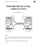 Khái niệm địa chỉ và cổng (address  port) 