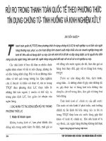 Rủi ro trong thanh toán quốc tế theo phương thức tín dụng chứng từ  tình huống và kinh nghiệm xử lý 