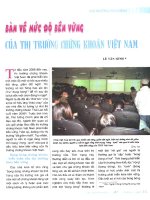 Bàn về mức độ bền vững của thị trường chứng khoán việt nam 