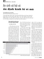 An sinh xã hội và ổn định kinh tế vĩ mô 