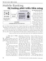 Mobile banking thị trường phát triển tiềm năng 