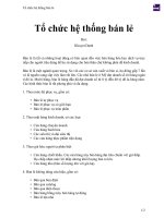 Tổ chức hệ thống bán lẻ 