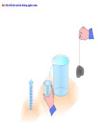 Bài giảng vật lý 6 thang giảng bài đo thể tích vật rắn không thấm nước (15) 