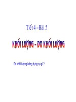 Bài giảng vật lý 6 khối lượng và đo khối lượng (19) 