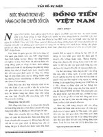 Bước tiến mới trong việc nâng cao tính chuyển đổi của đồng tiền việt nam 