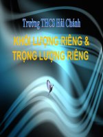 Bài giảng vật lý 6 tham khảo bài khối lượng riêng, trọng lượng riêng (13) 