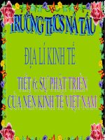 Bài giảng địa lý 9 sự phát triển nền kinh tế việt nam (11) 