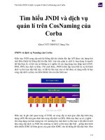 Tìm hiểu JNDI và dịch vụ quản lí trên cosnaming của corba 