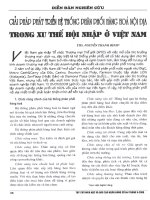 Giải pháp phát triển hệ thống phân phối hàng hóa nội địa trong xu thế hội nhập ở việt nam 