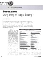 Eurozone khủng hoảng nợ công sẽ lan rộng 