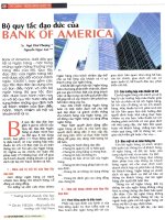 Bộ quy tắc đạo đức của bank of america 
