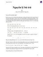 Nguyên lý bù trừ 